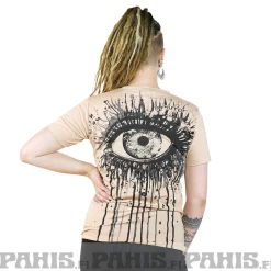 Discount Splatter - T-paita, beige Hippikamaa|T-Paidat
