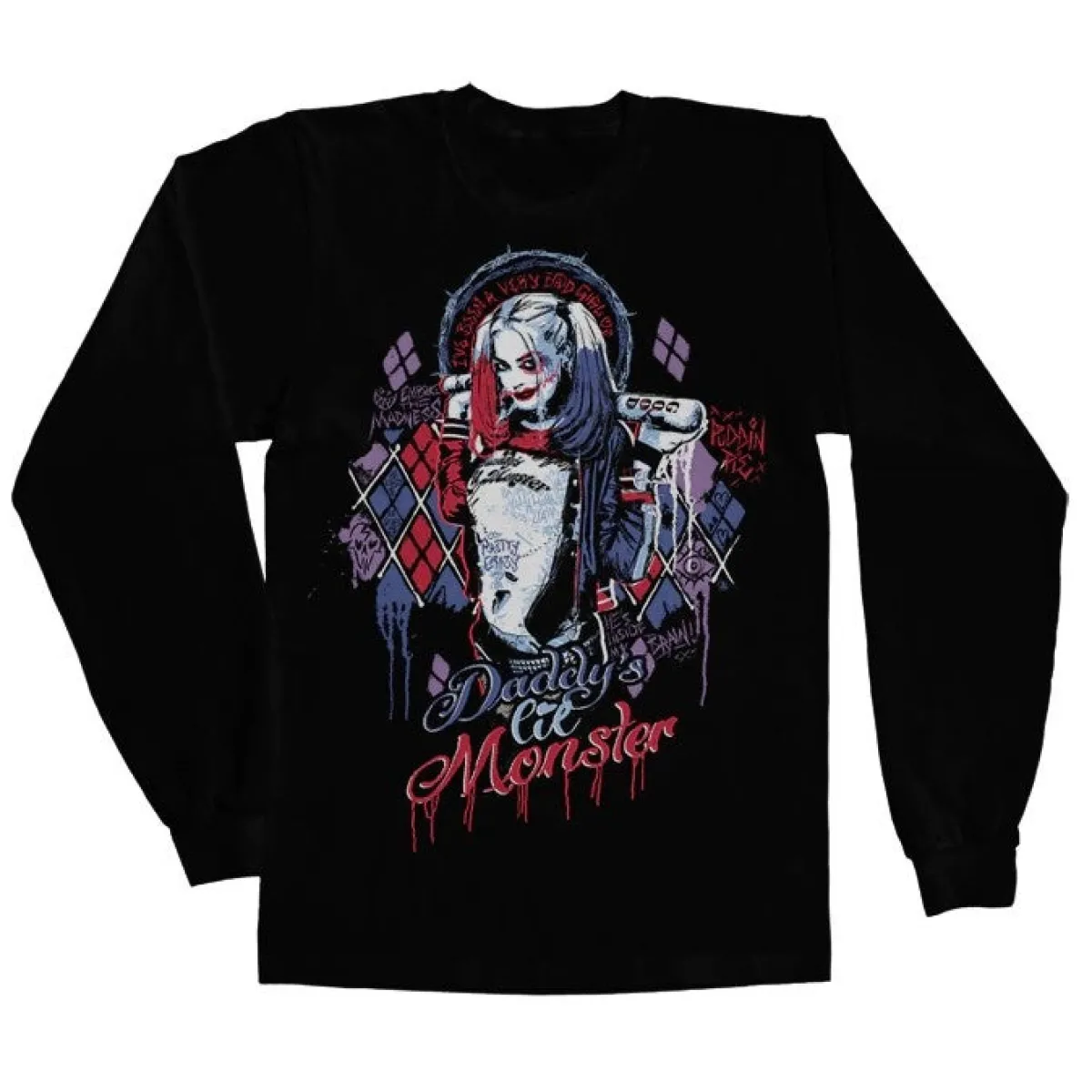 Sale Suicide Squad Harley Quinn - Pitkähihainen paita Pitkähihaiset|Suicide Squad