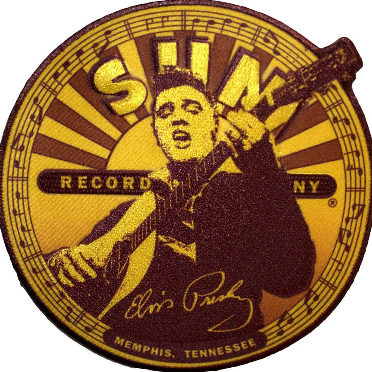 Hot Sun Records Elvis Label - Kangasmerkki Kangasmerkit|Elvis Presley