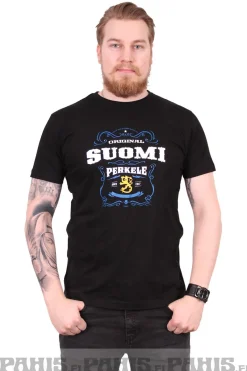 Sale Suomi Perkele - T- paita Asenne T-Paidat