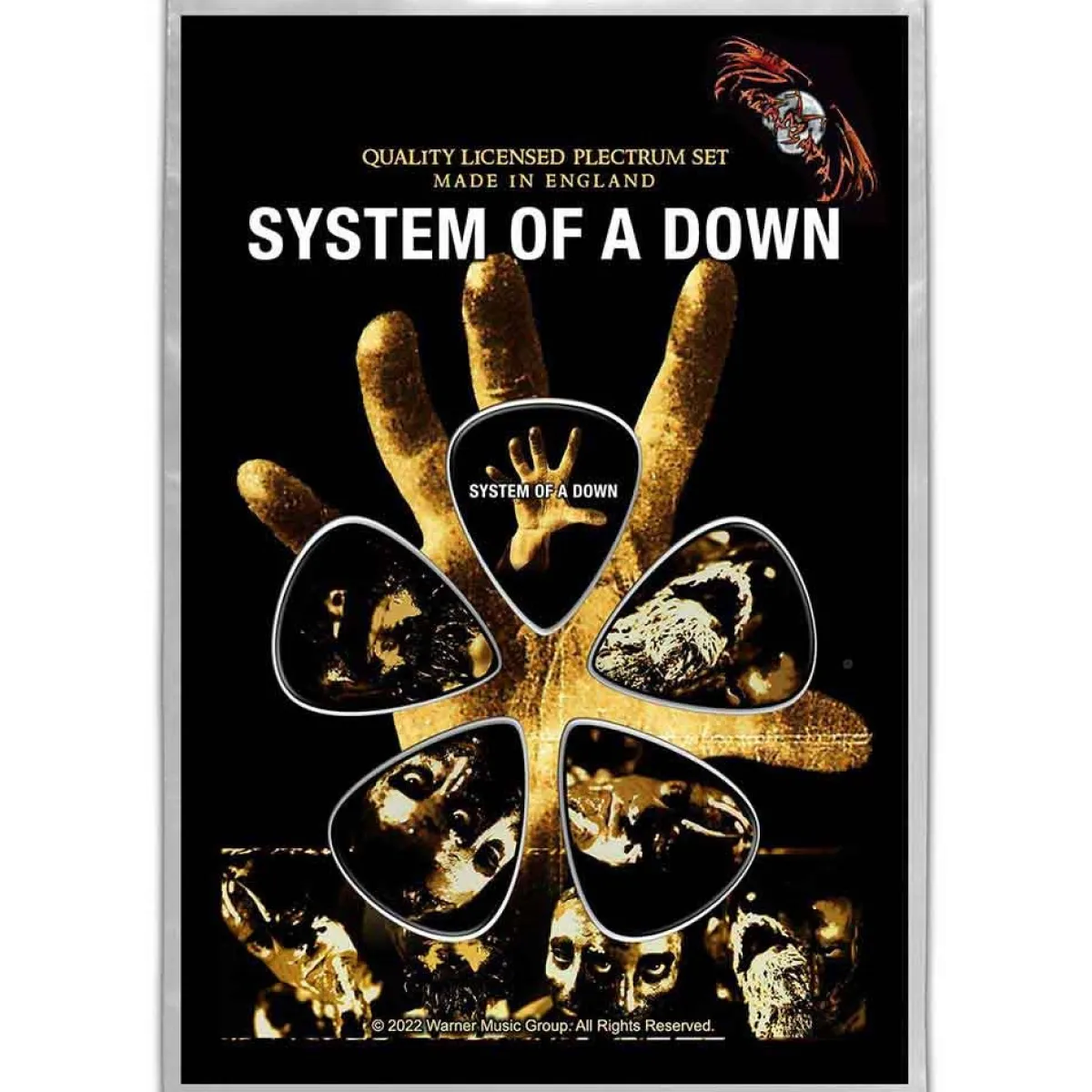 Outlet System Of A Down: Hand - Plektrasetti 5kpl Plektrasetit|System Of A Down
