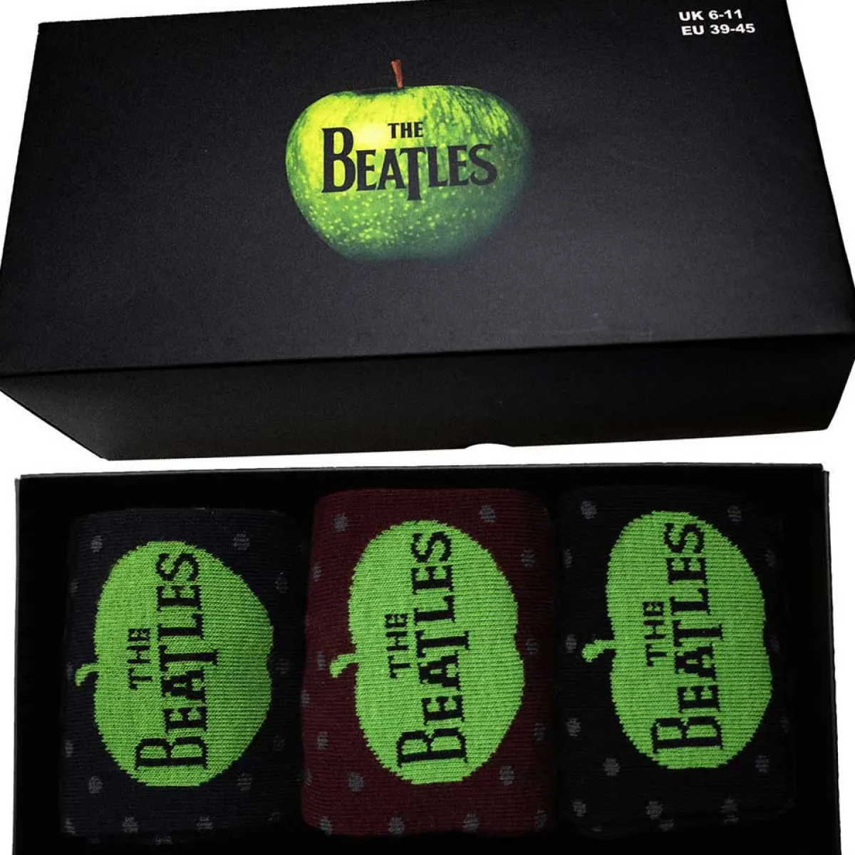 Sale The Beatles Apple & Spots - Nilkkasukat, 3 paria Sukat|The Beatles