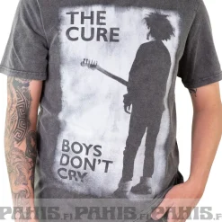 Outlet The Cure: Boys Don't Cry B&W - Stone wash T-paita T-Paidat|Bändipaidat