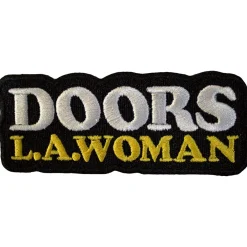 Best The Doors: LA Woman text logo on black - Kangasmerkki The Doors|Kangasmerkit