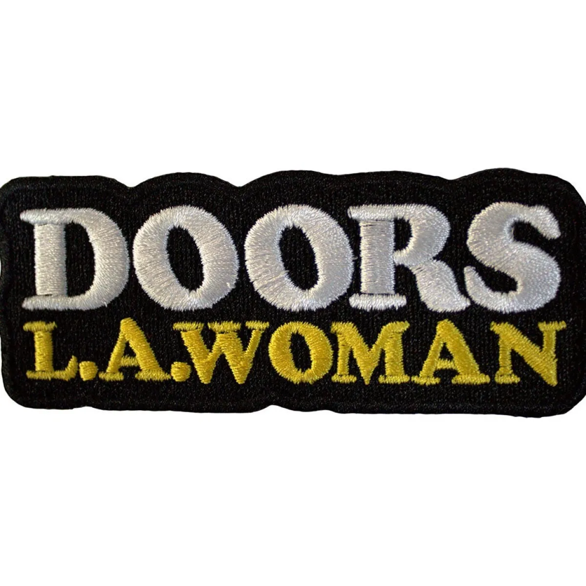 Best The Doors: LA Woman text logo on black - Kangasmerkki The Doors|Kangasmerkit