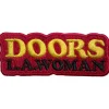 Clearance The Doors: LA Woman text logo on red - Kangasmerkki The Doors|Kangasmerkit