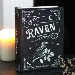 Clearance The Raven - Kirjan muotoinen säilytysrasia Goottikamaa|Hyllyt & Säilytys