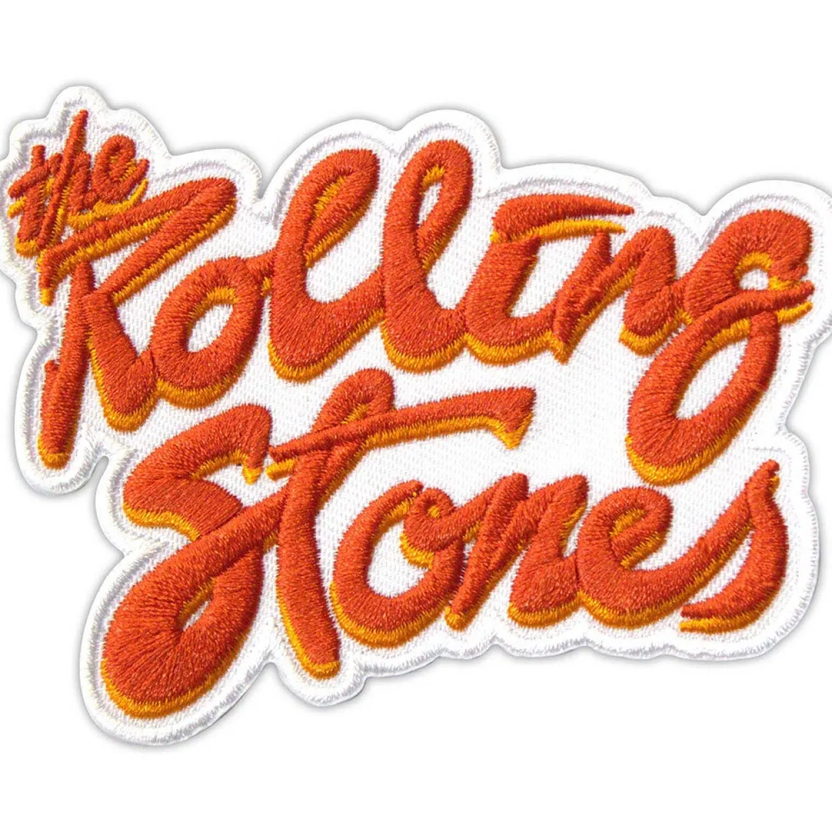 Outlet The Rolling Stones:Orange logo - Kangasmerkki Kangasmerkit|The Rolling Stones
