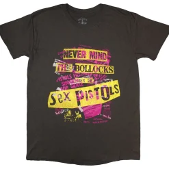 Sale The Sex Pistols: NMTB Text overlay - T-paita, charcoal Sex Pistols|T-Paidat