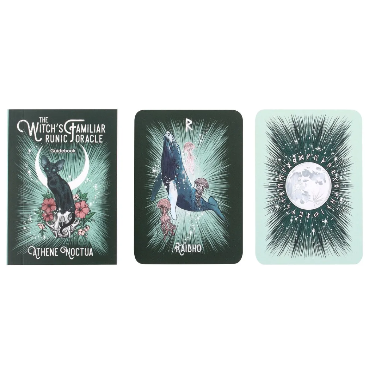 The Witch's Familiar Runic - Oraakkelikortit Kissateema|Tarot- Ja Oraakkelikortit