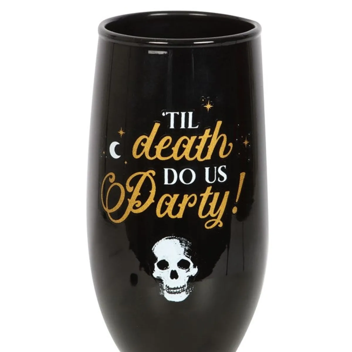 New Til Death Do Us Party - Kuohuviinilasit 2kpl Goottikamaa|Juoma- Ja Shottilasit