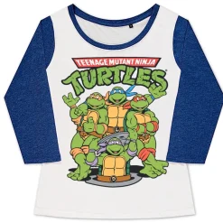 TMNT Group - Naisten 3/4 hihainen baseball paita Pitkähihaiset|Turtles