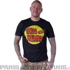 Outlet Tom & Jerry Washed logo - T-paita Tom And Jerry|T-Paidat