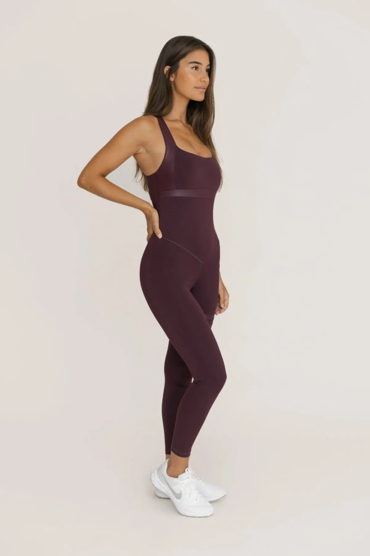 Sale Nicole Jumpsuit - haalari, Burgundy Purple Sport|Haalarit Ja Bodyt