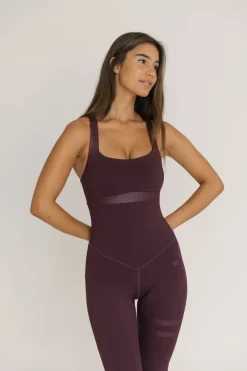 Sale Nicole Jumpsuit - haalari, Burgundy Purple Sport|Haalarit Ja Bodyt