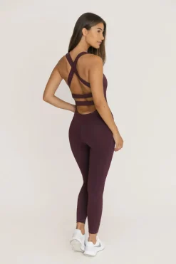 Sale Nicole Jumpsuit - haalari, Burgundy Purple Sport|Haalarit Ja Bodyt