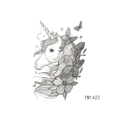 Best Unicorn & butterfly - pieni siirtotatuointi Siirtotatuoinnit