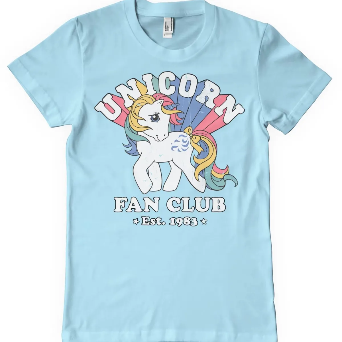 Unicorn Fan Club - T-paita, vaaleansininen T-Paidat|T-Paidat