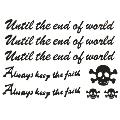 New Until the end - siirtotatuointi Siirtotatuoinnit