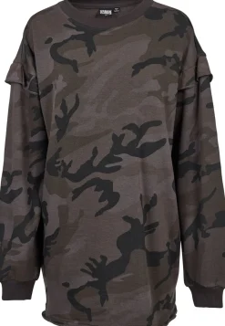 Online Camo Volant Crew - Naisten collegemekko, dark camo Mekot|Pitkähihaiset