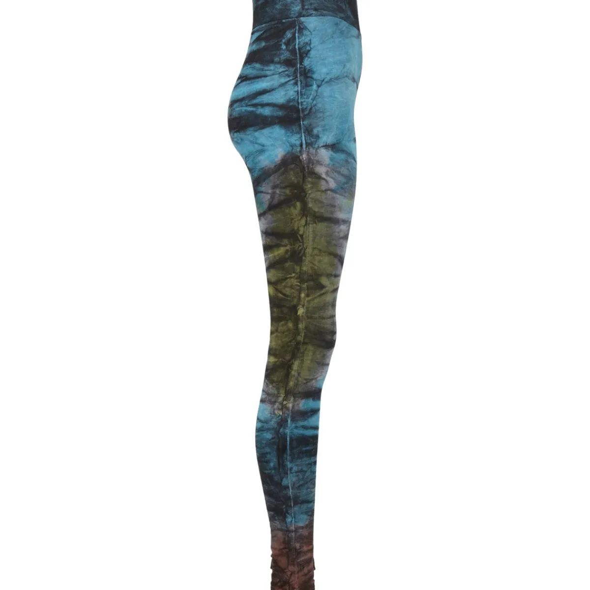 Cotton Tie Dye High Waist - legginsit, black Leggingsit|Hippikamaa