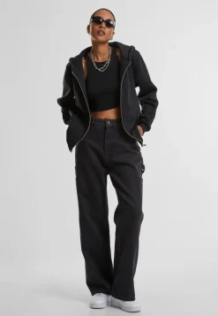 Online Fluffy - Vetoketjuhuppari, musta Urban Wear Katukamaa|Sport