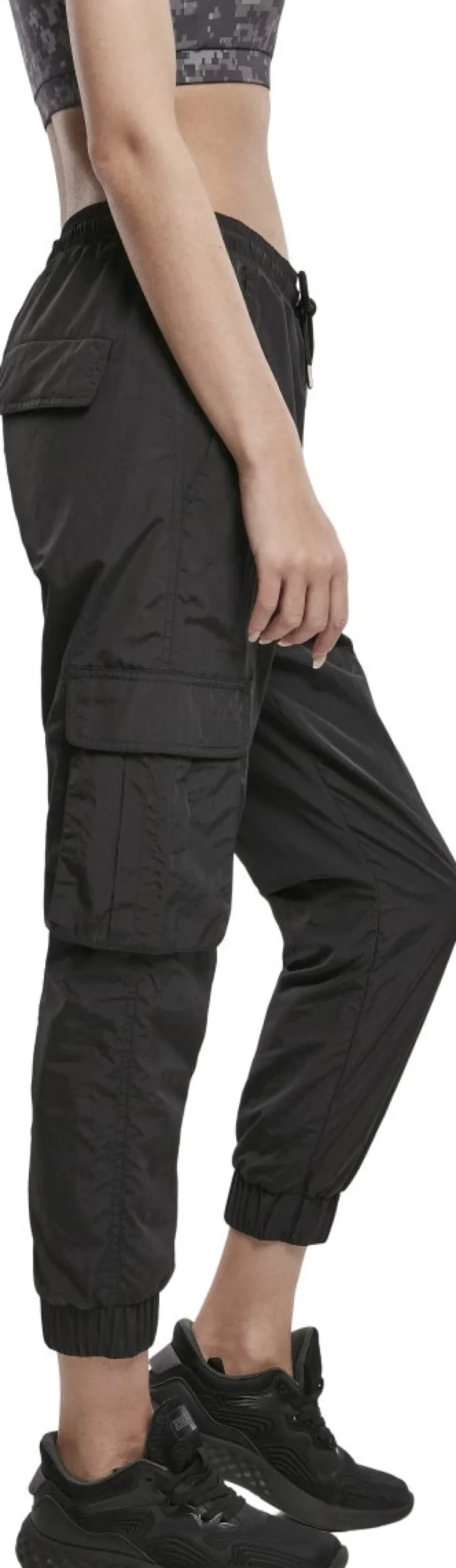 Online High Waist Crinkle Nylon Cargo Pants -Naisten reisitaskuhousut Reisitaskuhousut|Urban Wear Katukamaa