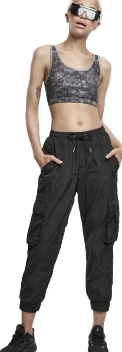 Online High Waist Crinkle Nylon Cargo Pants -Naisten reisitaskuhousut Reisitaskuhousut|Urban Wear Katukamaa