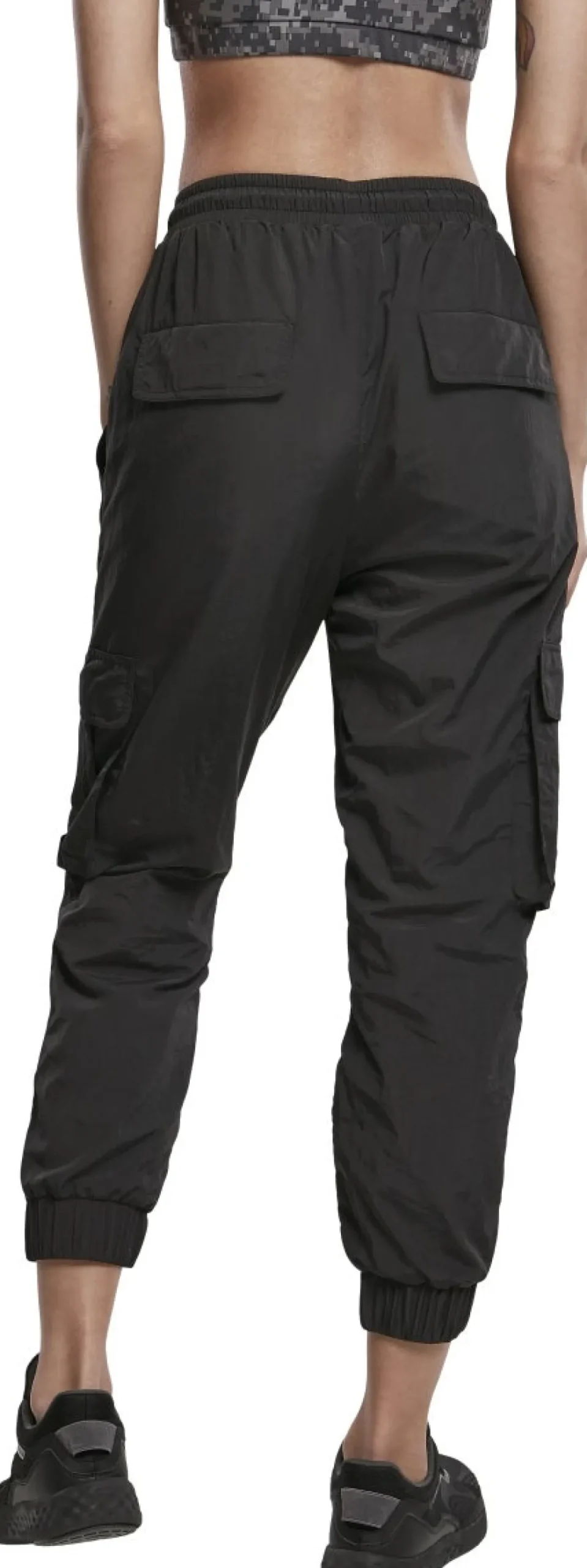 Online High Waist Crinkle Nylon Cargo Pants -Naisten reisitaskuhousut Reisitaskuhousut|Urban Wear Katukamaa
