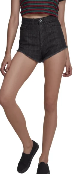 Clearance Highwaist Denim Lace Up - shortsit Shortsit