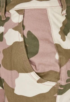 New High Waist - Naisten reisitaskuhousut, duskrose camo Reisitaskuhousut|Urban Wear Katukamaa