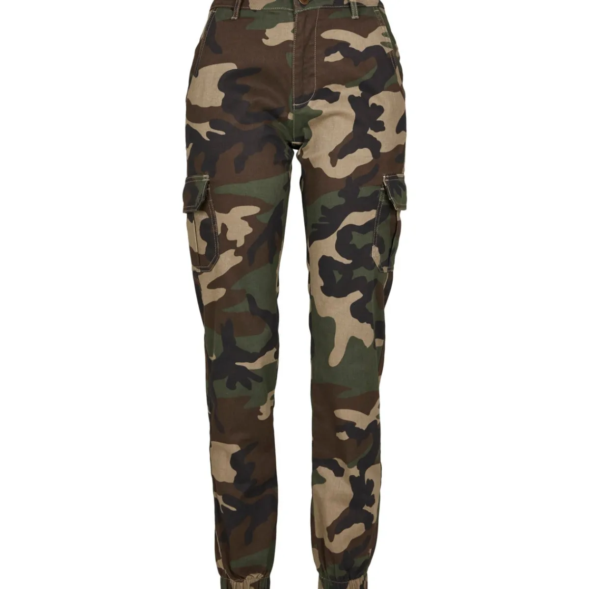 Discount High Waist - Naisten reisitaskuhousut, woodcamo Reisitaskuhousut|Urban Wear Katukamaa