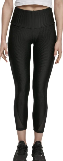 Online High Waist Shiny Rib Pedal Pusher - Leggings Leggingsit|Urban Wear Katukamaa