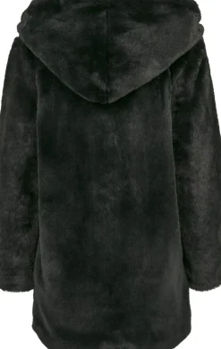 Clearance Hooded Teddy - Naisten välikausitakki, musta Takit|Urban Wear Katukamaa