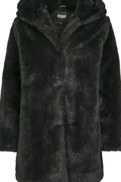 Clearance Hooded Teddy - Naisten välikausitakki, musta Takit|Urban Wear Katukamaa