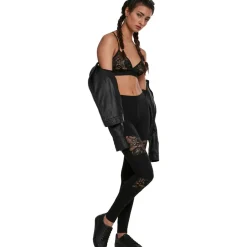 Sale Laces Inset - Legginsit, black Leggingsit|Urban Wear Katukamaa
