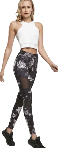 Discount Ladies Tech Mesh AOP - Leggings, darkflower Leggingsit|Sport