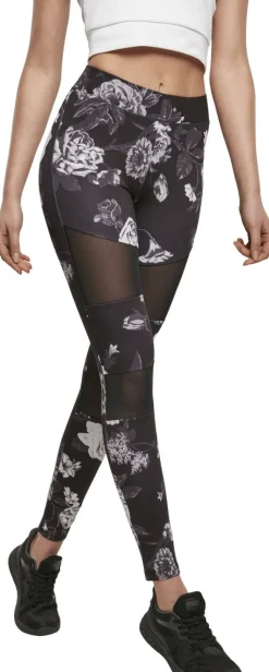 Discount Ladies Tech Mesh AOP - Leggings, darkflower Leggingsit|Sport
