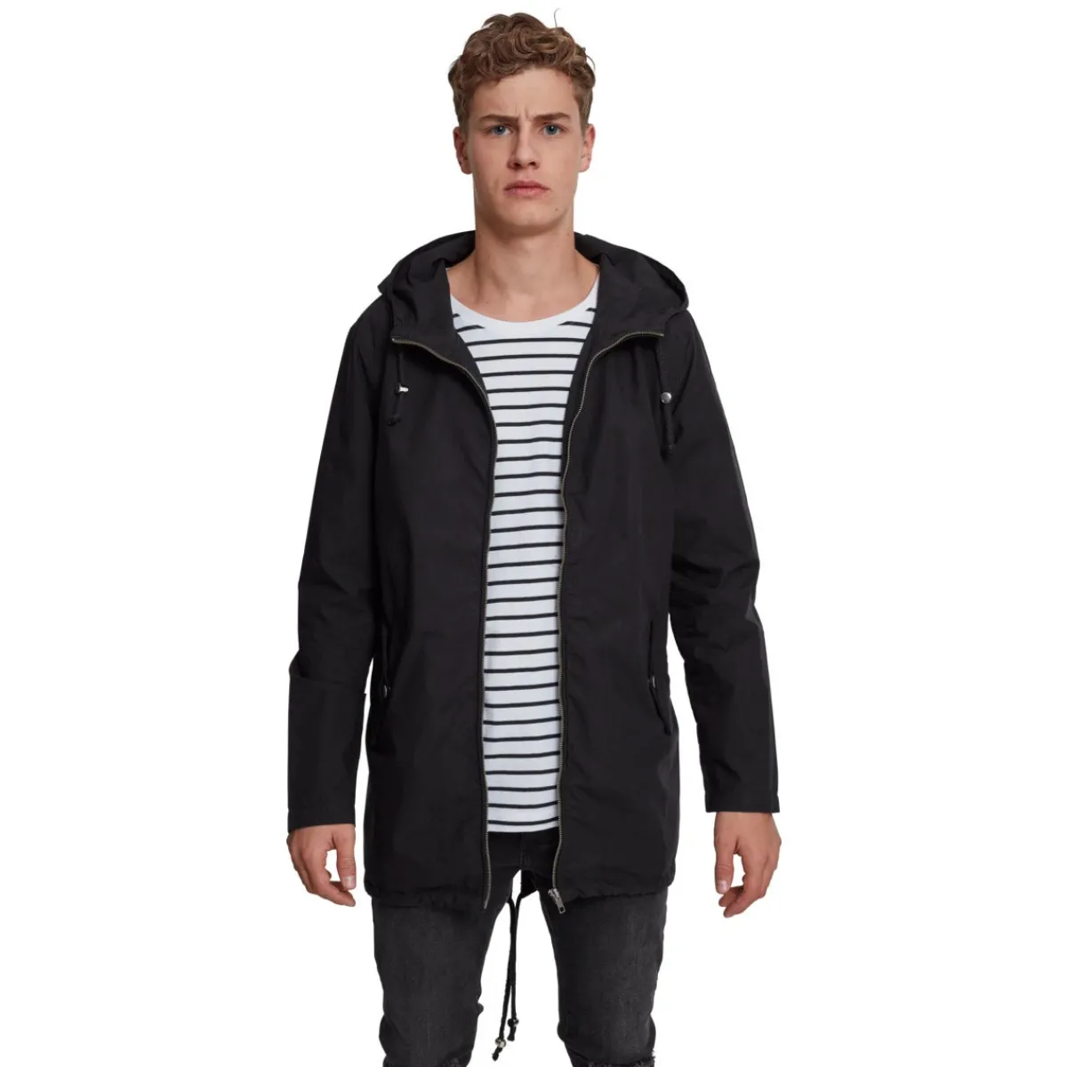 Outlet Light Cotton Parka - Välikausitakki, musta Urban Wear Katukamaa|Takit