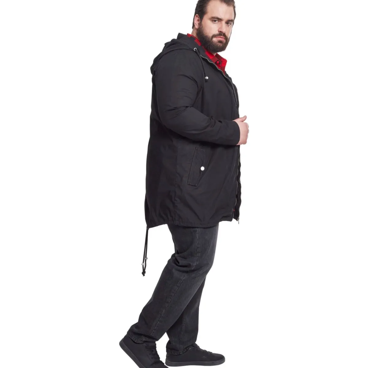 Outlet Light Cotton Parka - Välikausitakki, musta Urban Wear Katukamaa|Takit