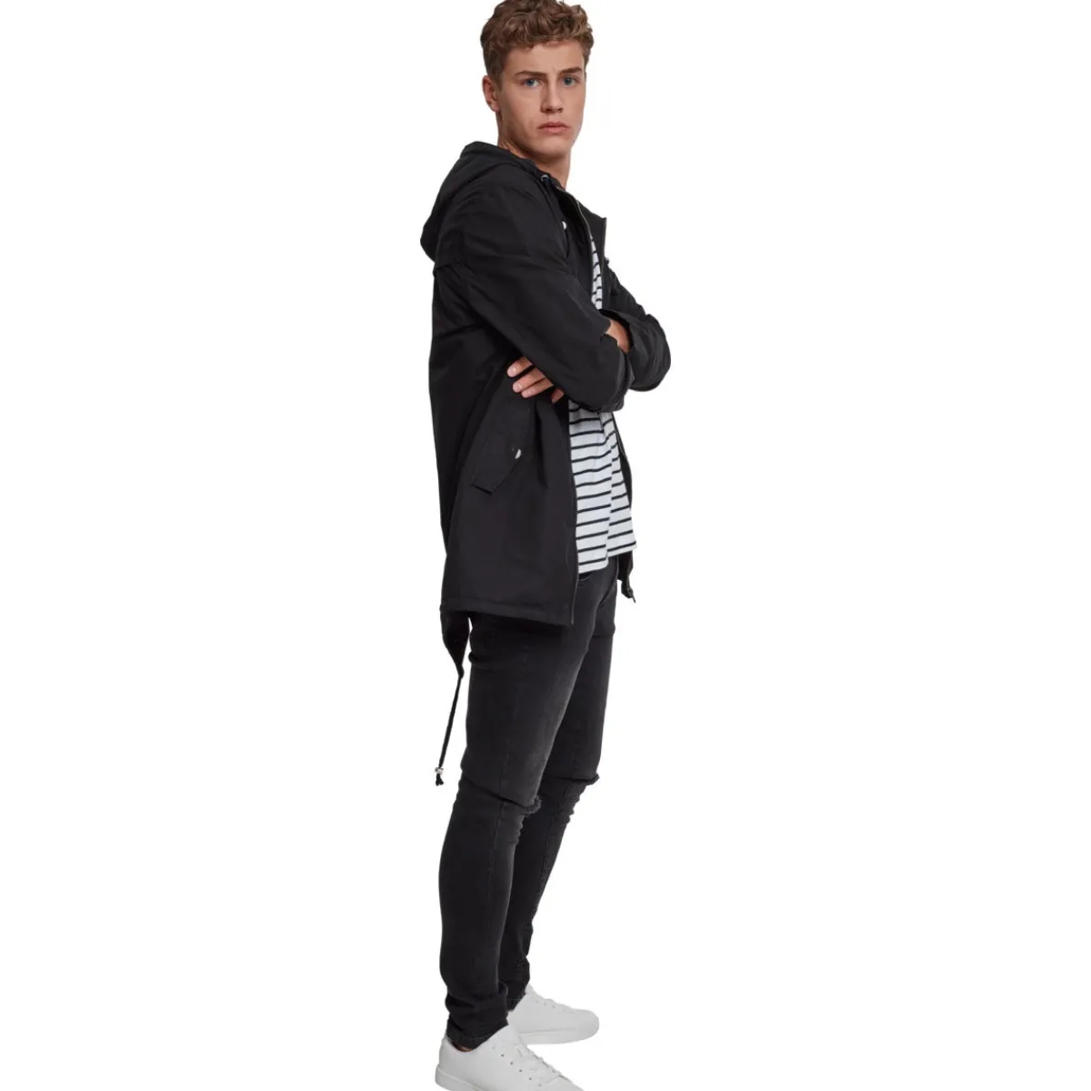 Outlet Light Cotton Parka - Välikausitakki, musta Urban Wear Katukamaa|Takit