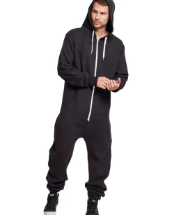 Clearance Sweat Jumpsuit - Miesten Collegehaalari, musta Vapaa-Ajan Housut|Hupparit