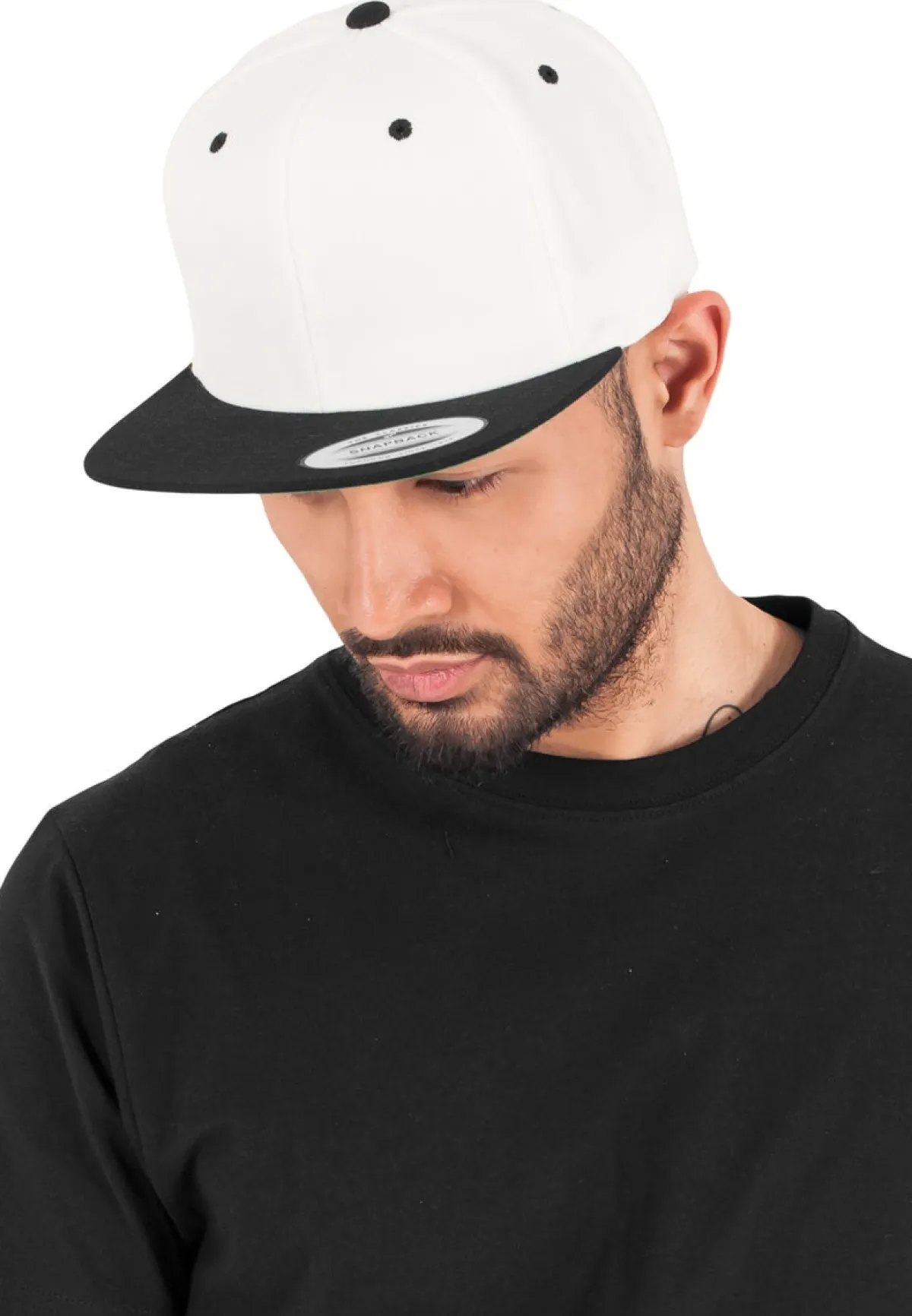Discount Urban Classics 2-Tone - lippis, musta valkoinen Lippikset