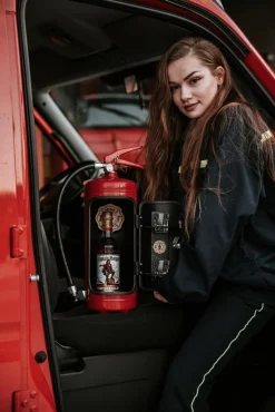 Outlet Vaahtosammutin Baarikaappi - Firebar (Red) Hyllyt & Säilytys|60-Vuotiaalle