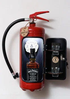 Outlet Vaahtosammutin Baarikaappi - Firebar (Red) Hyllyt & Säilytys|60-Vuotiaalle