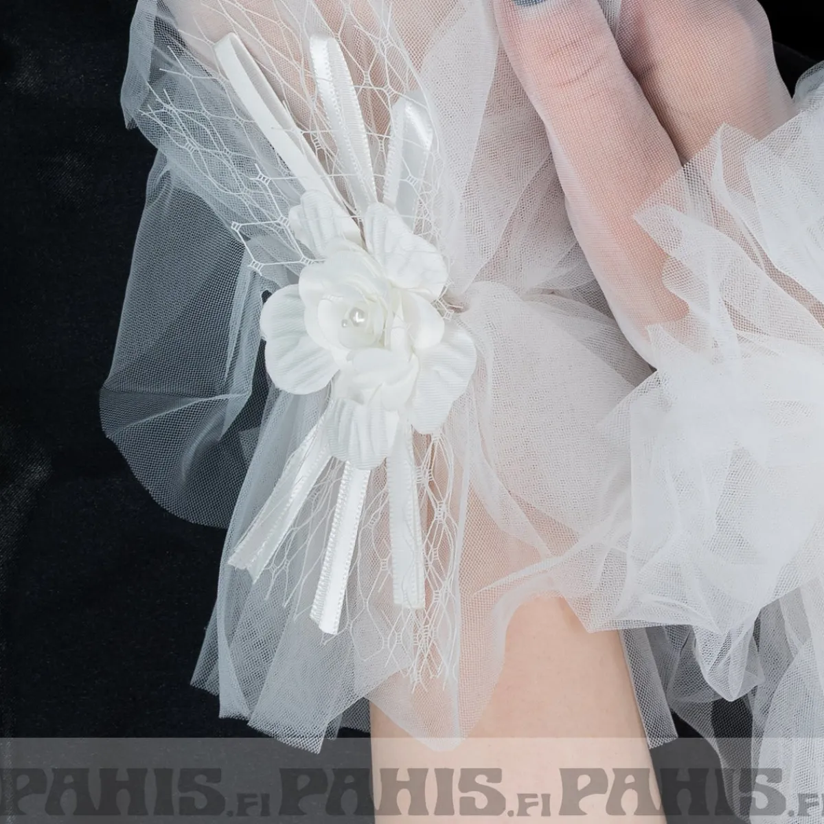 Clearance Valkoiset pitsikäsineet - Gloria Pinup-Kamaa|Käsineet