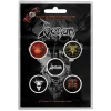 New Venom Black Metal - Pinssi setti 5kpl Venom|Pinssit Ja Rintanapit