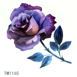 Sale Violetti kukka - Pieni siirtotatuointi Siirtotatuoinnit
